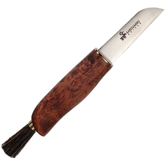 Karesuando Kniven Zwampe Mushroom Brown Birch 5Cr13MoV Fixed Blade Knife 370120