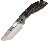 Ketuo Yakuza SW Framelock Titanium & Copper Foil Carbon Fiber Folding M390 Knife M033