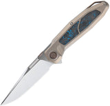 Ketuo Bratva MP Linerlock Titanium & Carbon Fiber Folding Bohler M390 Pocket Knife M056