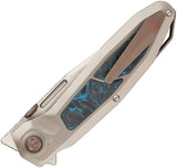 Ketuo Bratva S Linerlock Titanium & Carbon Fiber Folding Bohler M390 Pocket Knife M057
