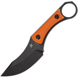 Kansept Knives Niko Orange Frag G10 D2 Steel Fixed Blade Knife w/ Sheath G004A10