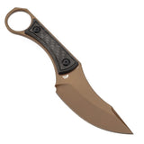 Kansept Knives Niko Twill Carbon Fiber Rose Gold D2 Steel Fixed Blade Knife w/ Sheath G004A9