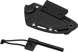 Kizer Cutlery Hare Black Micarta Nitro-V Steel Fixed Blade Knife w/ Sheath 1077A2