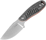 Kizer Cutlery Hare Black Micarta Nitro-V Steel Fixed Blade Knife w/ Sheath 1077A2