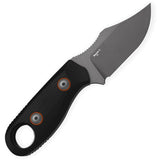 Kizer Cutlery Beaver 2 Black G10 D2 Steel Clip Pt Fixed Blade Knife w/ Sheath 1078A3