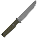 Kizer Cutlery Camp 180 Green G10 AEB-L Drop Pt Fixed Blade Knife w/ Sheath 1096A2