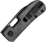 Kizer Cutlery Banish Button Lock Black Micarta Folding 154CM Pocket Knife V2676C1