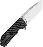 Kizer Cutlery Nice Guy Linerlock Black Carbon Fiber & G10 Folding 154CM Pocket Knife V3011C1