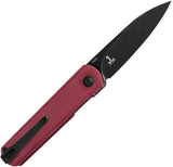 Kizer Cutlery Feist Linerlock Red Demin Micarta Folding 154CM Pocket Knife V3499C3