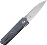 Kizer Cutlery Feist Linerlock Blue Demin Micarta Folding 154CM Pocket Knife V3499C4