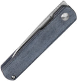 Kizer Cutlery Feist Linerlock Blue Demin Micarta Folding 154CM Pocket Knife V3499C4