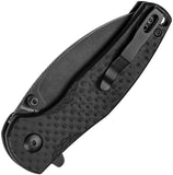 Kizer Cutlery Mini Grouper Button Lock Black G10 Folding Nitro-V Pocket Knife V3669A2