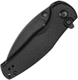 Kizer Cutlery Mini Grouper Button Lock Black G10 Folding Nitro-V Pocket Knife V3669A2