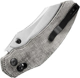 Kizer Cutlery Bulldog Clutch Lock Black Micarta Folding 154CM Pocket Knife V3672C2