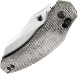 Kizer Cutlery Bulldog Clutch Lock Black Micarta Folding 154CM Pocket Knife V3672C2