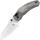 Kizer Cutlery Bulldog Clutch Lock Black Micarta Folding 154CM Pocket Knife V3672C2