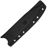 Kizer Cutlery Defensor Black Bohler M390 Serrated Fixed Blade Knife w/ Sheath ZXFB02A1