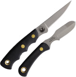 Knives Of Alaska Jaeger & Muskrat Combo Black SureGrip D2 Steel Fixed Blade Knife 2pc Set 00257FG