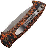 Knives Of Alaska Automatic Strike Force Knife Black & Orange G10 MagnaCut Blade 00918FG
