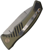Knives Of Alaska Automatic Eagle Knife Button Lock OD Green & Black G10 MagnaCut Blade 00956FG