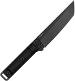 Kershaw Atreides Black Polypropylene 65Mn Steel Tanto Fixed Blade Knife w/ Sheath 1088