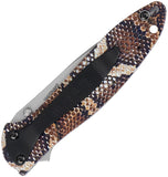 Kershaw Leek Linerlock A/O Snake Skin Aluminum Folding 14C28N Pocket Knife 1660SNAKE