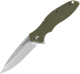 Kershaw Oso Sweet Linerlock A/O OD Green GRN Folding 8Cr13MoV Pocket Knife 1830OL