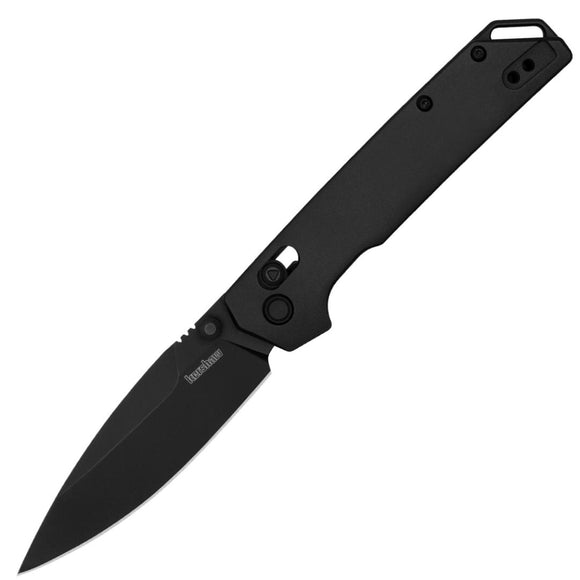 Kershaw Iridium DuraLock Black Aluminum Folding D2 Steel Pocket Knife 2038BLK
