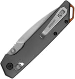 Kershaw Iridium DuraLock Gray Aluminum Folding D2 Steel Serrated Pocket Knife 2038ST