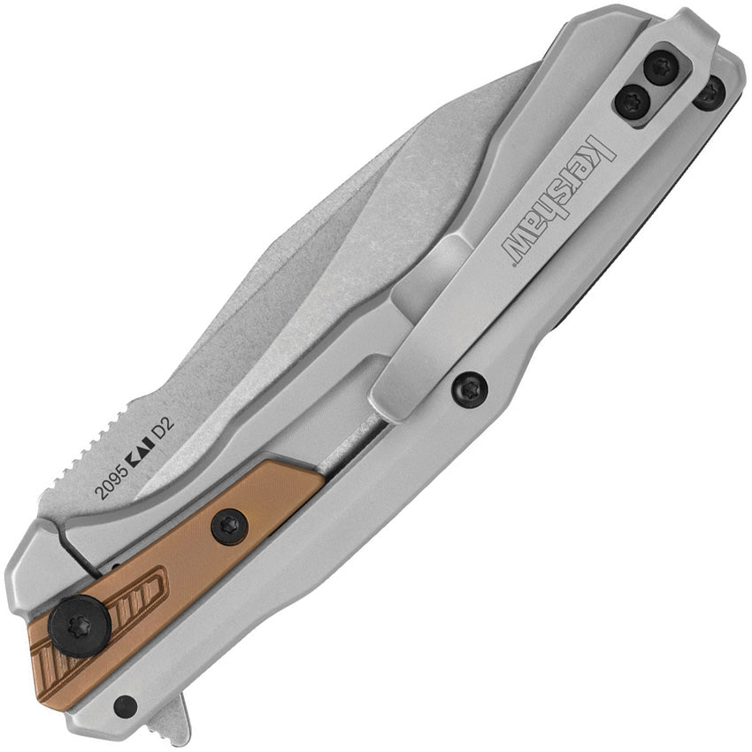  Kershaw Endgame Pocket Knife, 3.25 D2 Carbon Steel