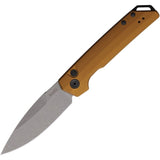 Kershaw Automatic Launch Iridium Knife Button Lock Bronze Aluminum MagnaCut Blade 7038BRZ