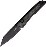 Kershaw Automatic Launch 20 Knife Button Lock Black Aluminum & Carbon Fiber MagnaCut Blade 7050BLK