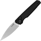 Kershaw Automatic Launch 18 Knife Button Lock Black Aluminum CPM-154 Blade 7551BLKSW