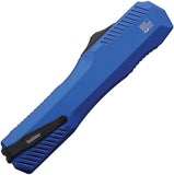 Kershaw Automatic Livewire Knife OTF Blue Aluminum MagnaCut Serrated Dagger Blade 9000DESTBLU