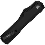 Kershaw Automatic Livewire Knife OTF Black Aluminum Serrated Double Edge MagnaCut Blade 9000DEST
