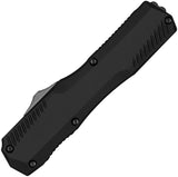 Kershaw Automatic Livewire Knife OTF Black Aluminum Damascus Tanto Blade 9000TDAM