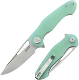 Kubey Dugu Linerlock Jade G10 Folding 14C28N Sandvik Pocket Knife 210I