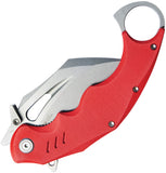 Kubey Wrath Karambit Linerlock Red G10 Folding 14C28N Pocket Knife 261D