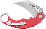 Kubey Wrath Karambit Linerlock Red G10 Folding 14C28N Pocket Knife 261D