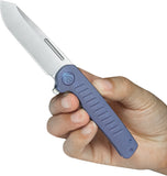 Kubey KB Knives Steelhead Linerlock Blue Titanium Folding M390 Pocket Knife 315C