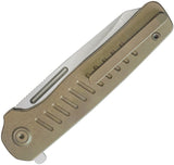 Kubey KB Knives Steelhead Linerlock Bronze Titanium Folding M390 Pocket Knife 315D