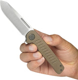 Kubey KB Knives Steelhead Linerlock Bronze Titanium Folding M390 Pocket Knife 315D