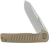 Kubey KB Knives Steelhead Linerlock Bronze Titanium Folding M390 Pocket Knife 315D