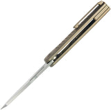 Kubey KB Knives Steelhead Linerlock Bronze Titanium Folding M390 Pocket Knife 315D