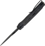 Kubey RDF Button Lock Blackout G10 Folding 14C28N Spear Point Pocket Knife 316G