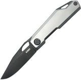 Kubey Verijero Framelock Gray Titanium Folding Black 14C28N Pocket Knife 340B
