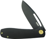 Kubey Supercell Linerlock Black Titanium Folding 14C28N Pocket Knife 353D
