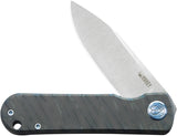 Kubey NEO Framelock Flamed Titanium Folding CPM-S35VN Pocket Knife 359B