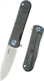 Kubey NEO Framelock Flamed Titanium Folding CPM-S35VN Pocket Knife 359B