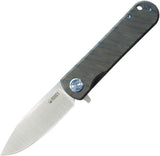 Kubey NEO Framelock Flamed Titanium Folding CPM-S35VN Pocket Knife 359B